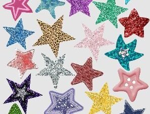 glitter stickers