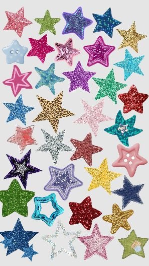 glitter stickers